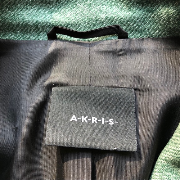 AKRIS Wool Knit Blazer Sage Green - Picture 5 of 13